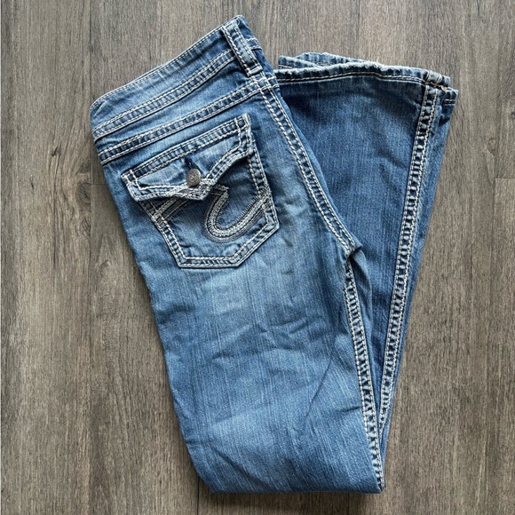 Silver Jeans Women's Classic Blue Boot Cut Jeans - Picture 1 of 6